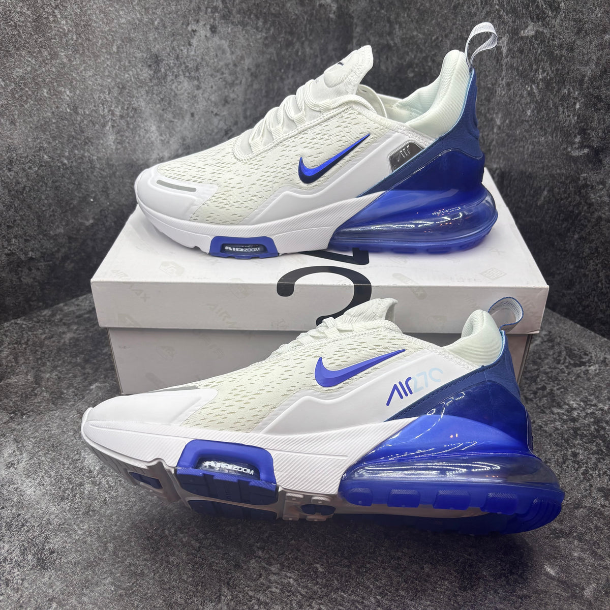 NIKE AIR MAX 270 WHITE & BLUE