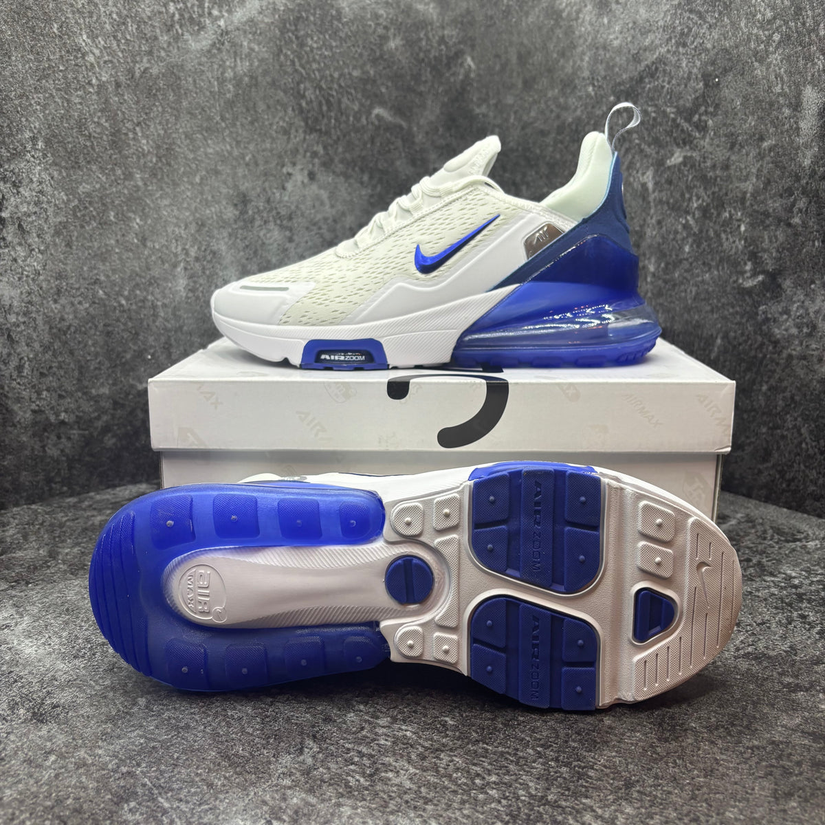 NIKE AIR MAX 270 WHITE & BLUE