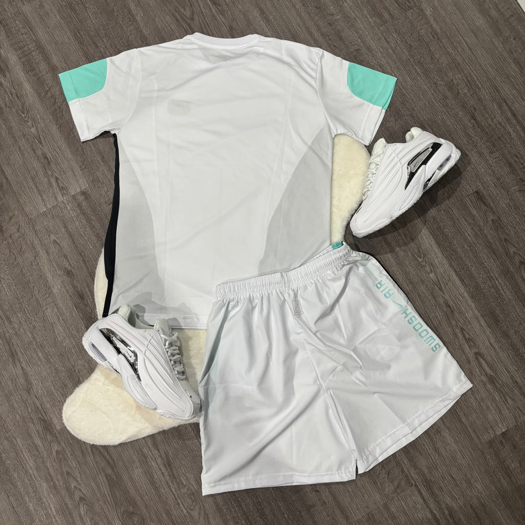 Nike Air White & Tourquase