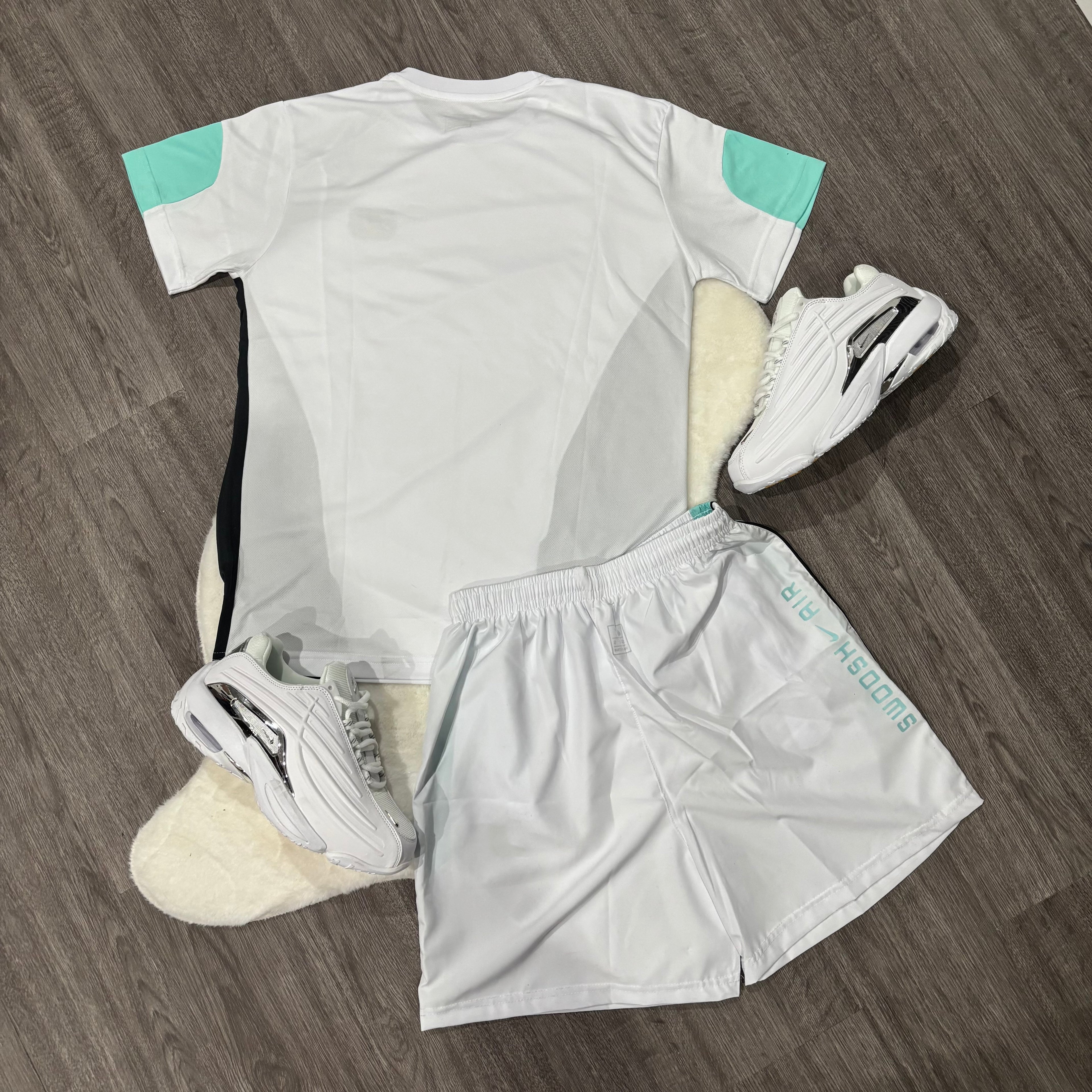 Nike Air White & Tourquase
