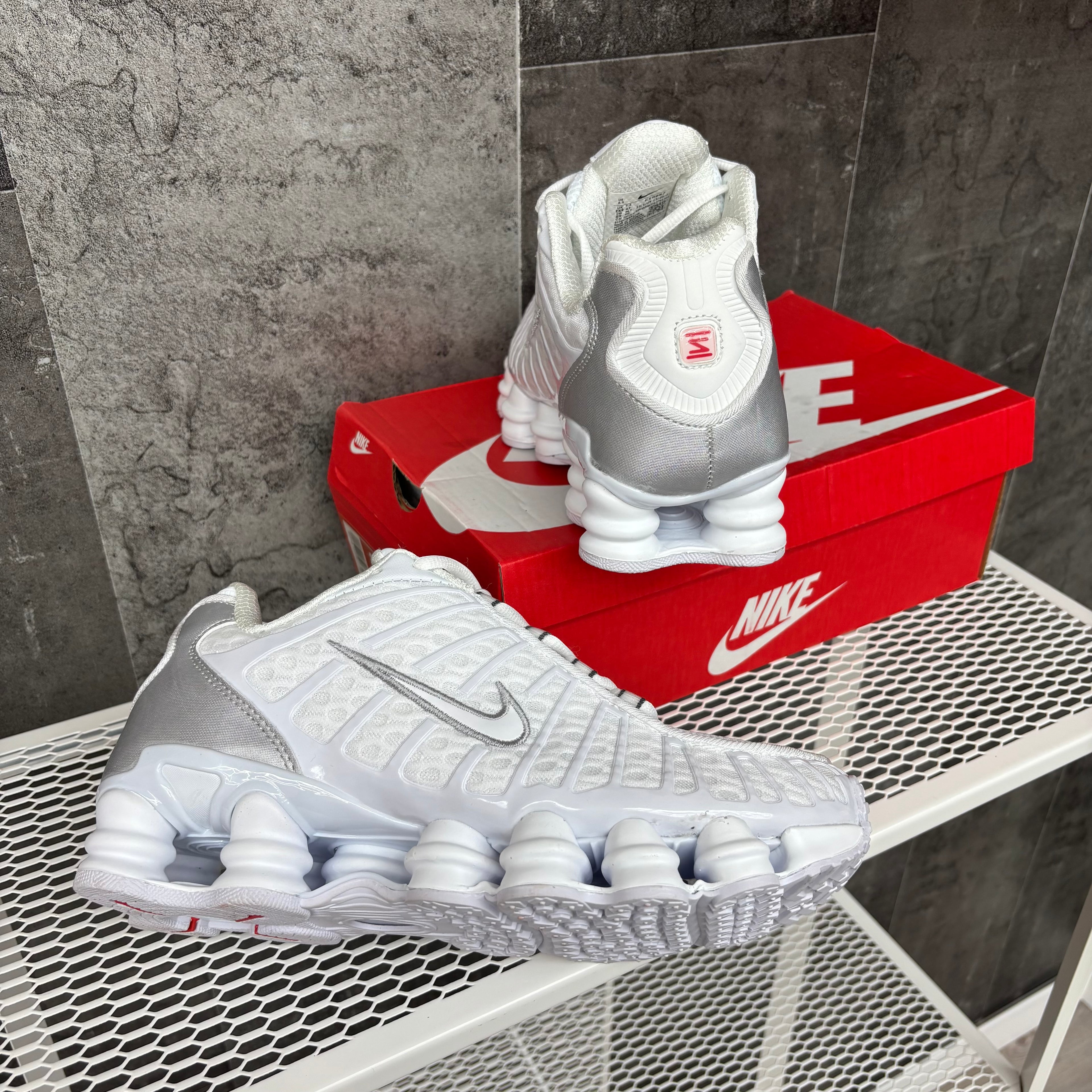“NIKE SHOX TL ALL WHITE⚪️”