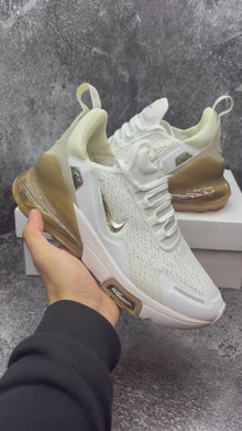 NIKE AIR MAX 270 WHITE & GOLD