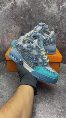 LOUIS VUITTON SKATE SWAROVSKI BLUE & SILVER
